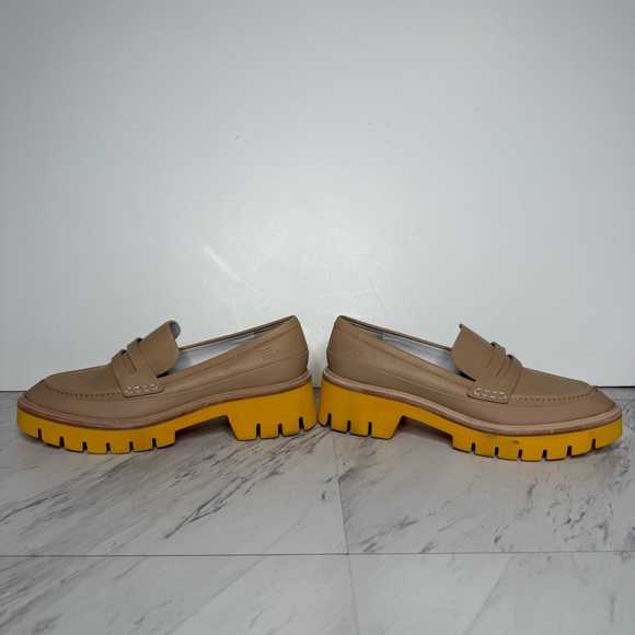 Oncept Seoul Oak Citrus Orange Lug Sole Loafer 8 1/2 - Picture 7 of 14